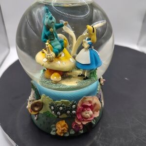 Alice in Wonderland Snow Globe - Alice & Caterpillar Figurine